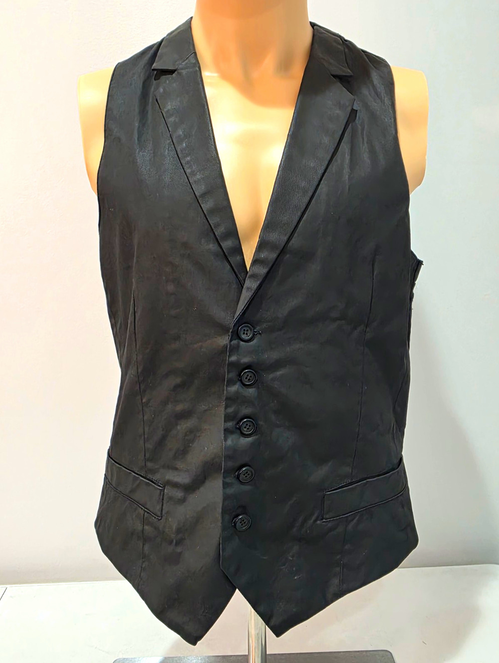 Heritage 1981 Classic Edition Men’s Black Striped Formal Vest Waistcoat M